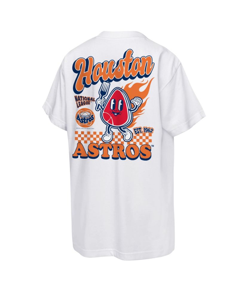 Big Boys and Girls White Houston Astros Cooperstown Concession T-Shirt