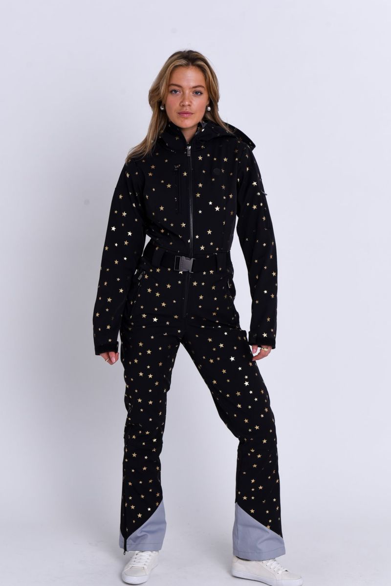 Women's Chic Ski Suit - Black Tiger