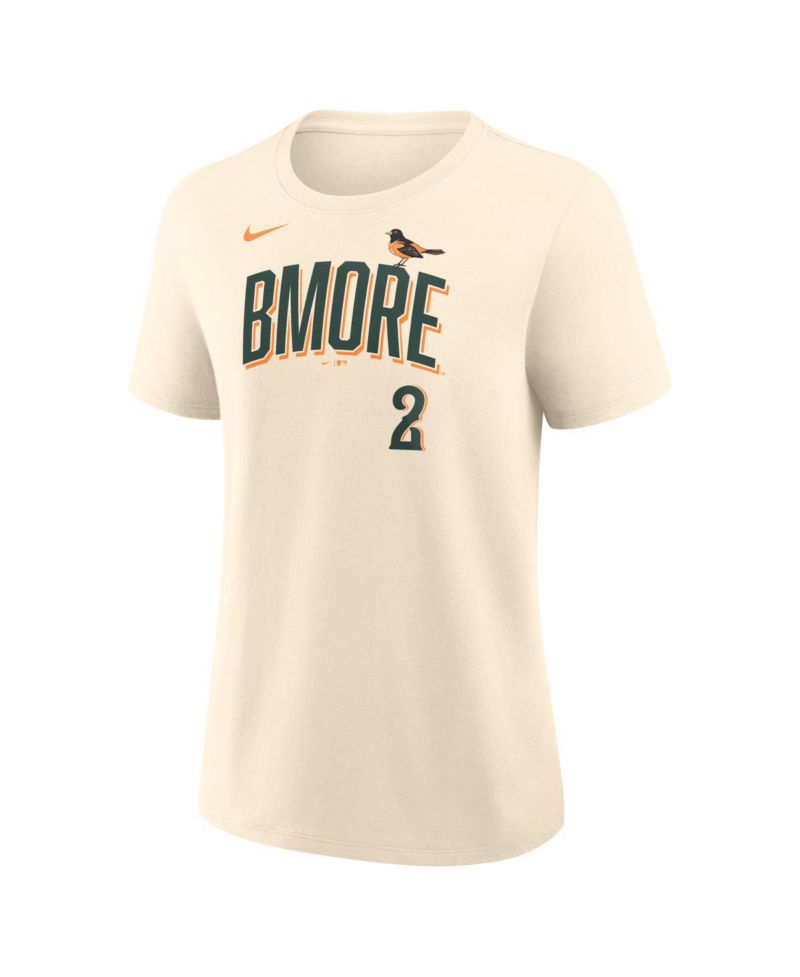 Women's Gunnar Henderson Cream Baltimore Orioles 2026 City Connect Name & Number T-Shirt