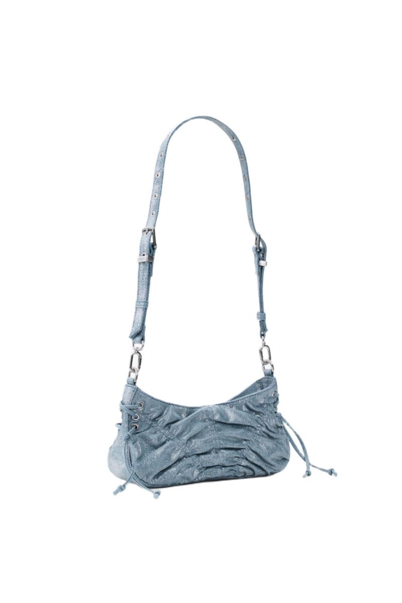Women's Small gathered denim bag