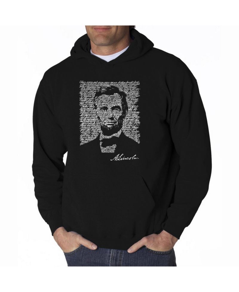 Men's Word Art Hoodie - Abraham Lincoln