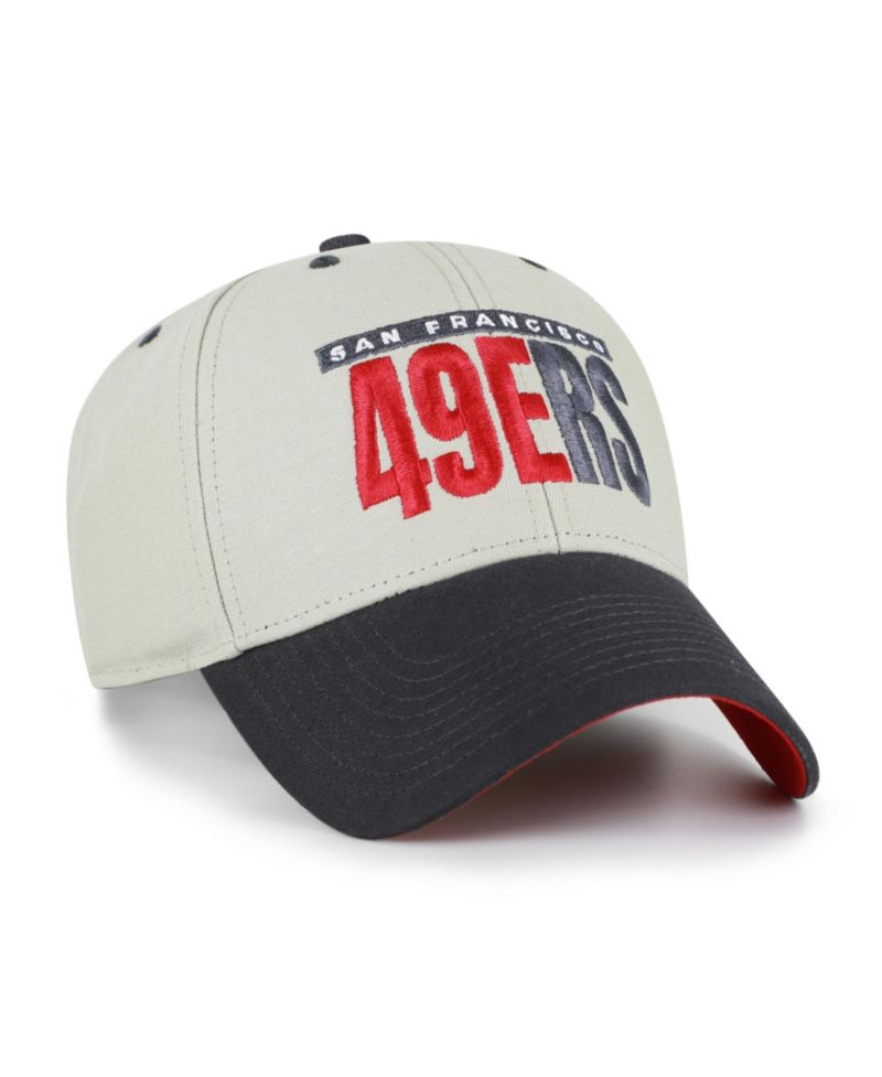 Men's Gray/Black San Francisco 49ers Half Block Text MVP Adjustable Hat