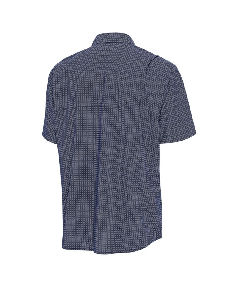 Men's Navy Detroit Tigers Mosaic Button-Up Shirt