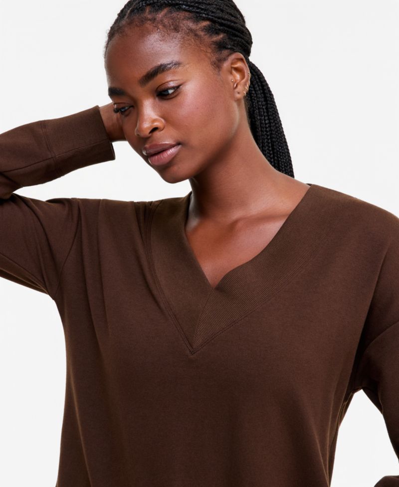 Women's Fleece V-Neck Sweatshirt