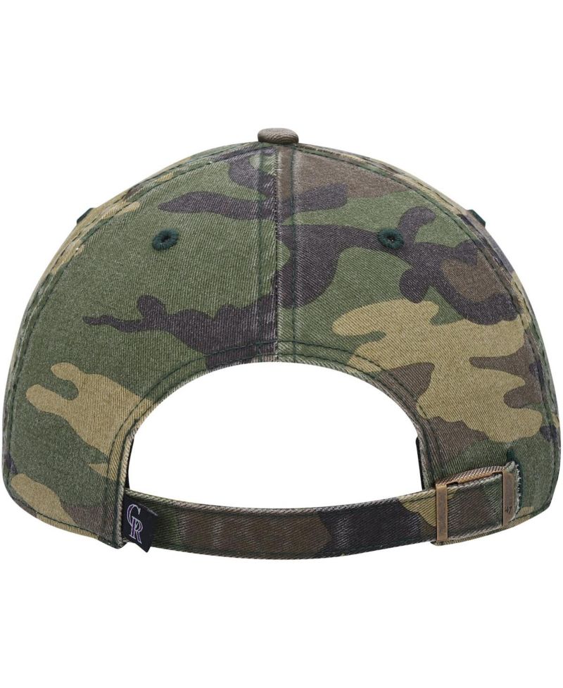 Men's '47 Camo Colorado Rockies Team Clean Up Adjustable Hat