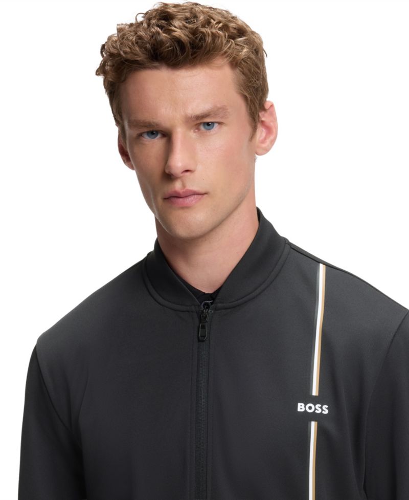 BOSS by Men's Stretch Regular-Fit Full-Zip Sweatshirt