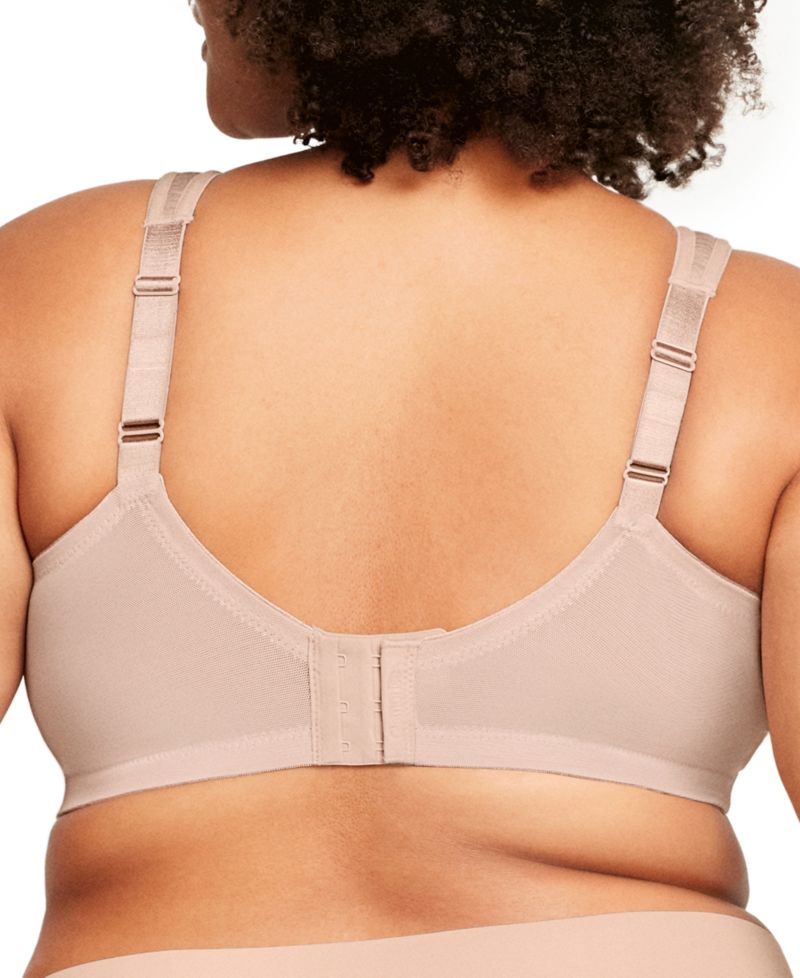 Women's Full Figure Plus Size Magic Lift Moisture Control Wirefree Bra 1064