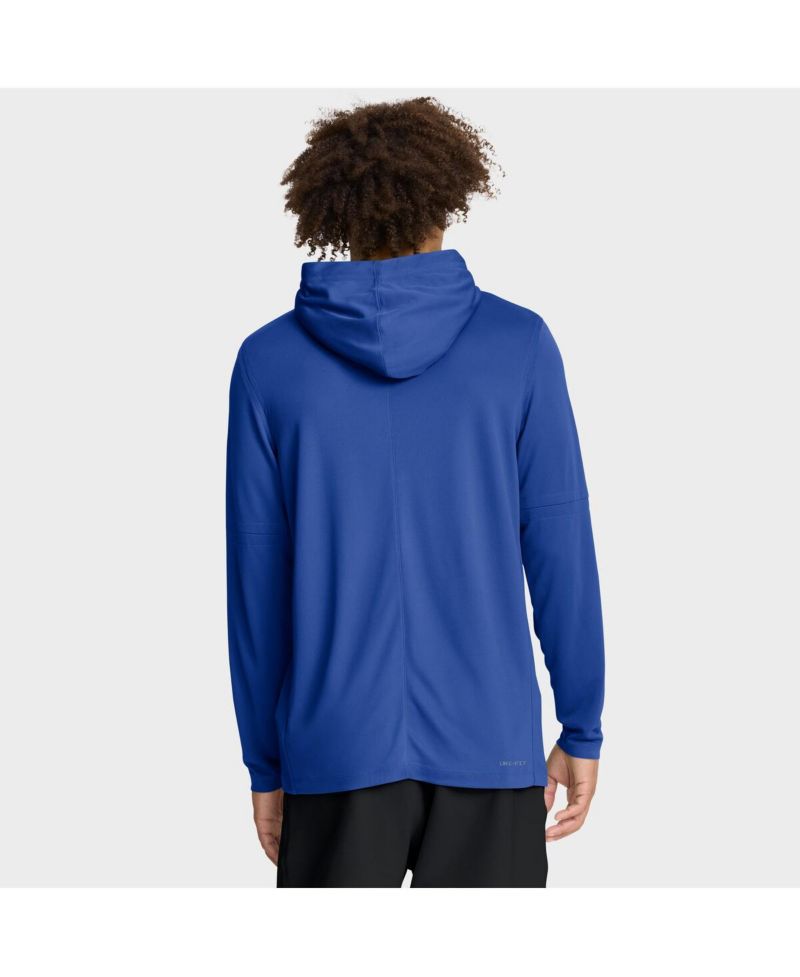 Men's Royal Duke Blue Devils 2025 Sideline Performance Long Sleeve Hoodie T-Shirt