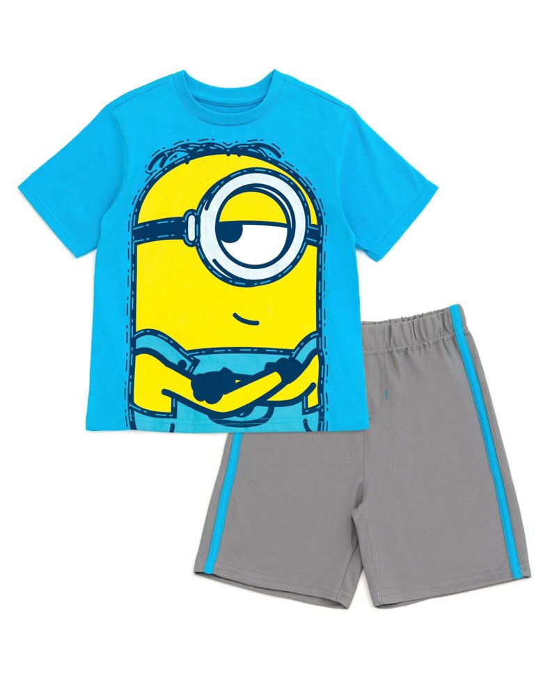 Boys ( 5 TO 10-12 ) T-Shirt and Mesh Shorts Set