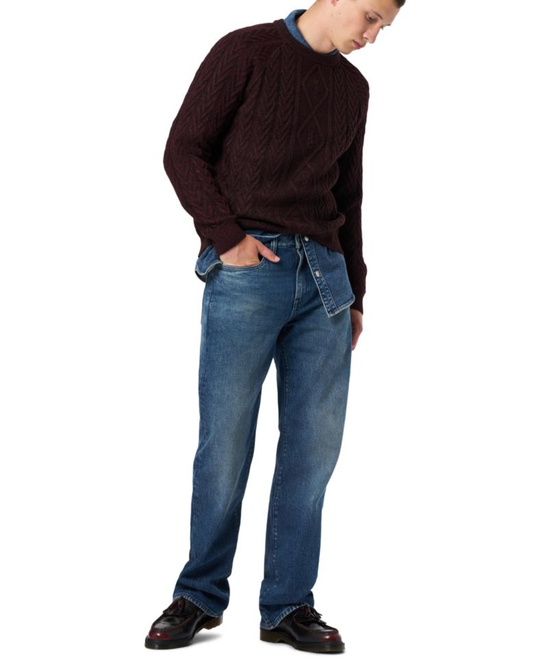 Men's Easy Fit Straight Ruffer Jeans