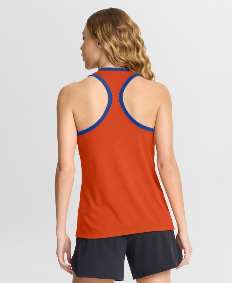 Women's Orange Florida Gators Uni Name Tri-Blend Dri-FIT Racerback Tank Top
