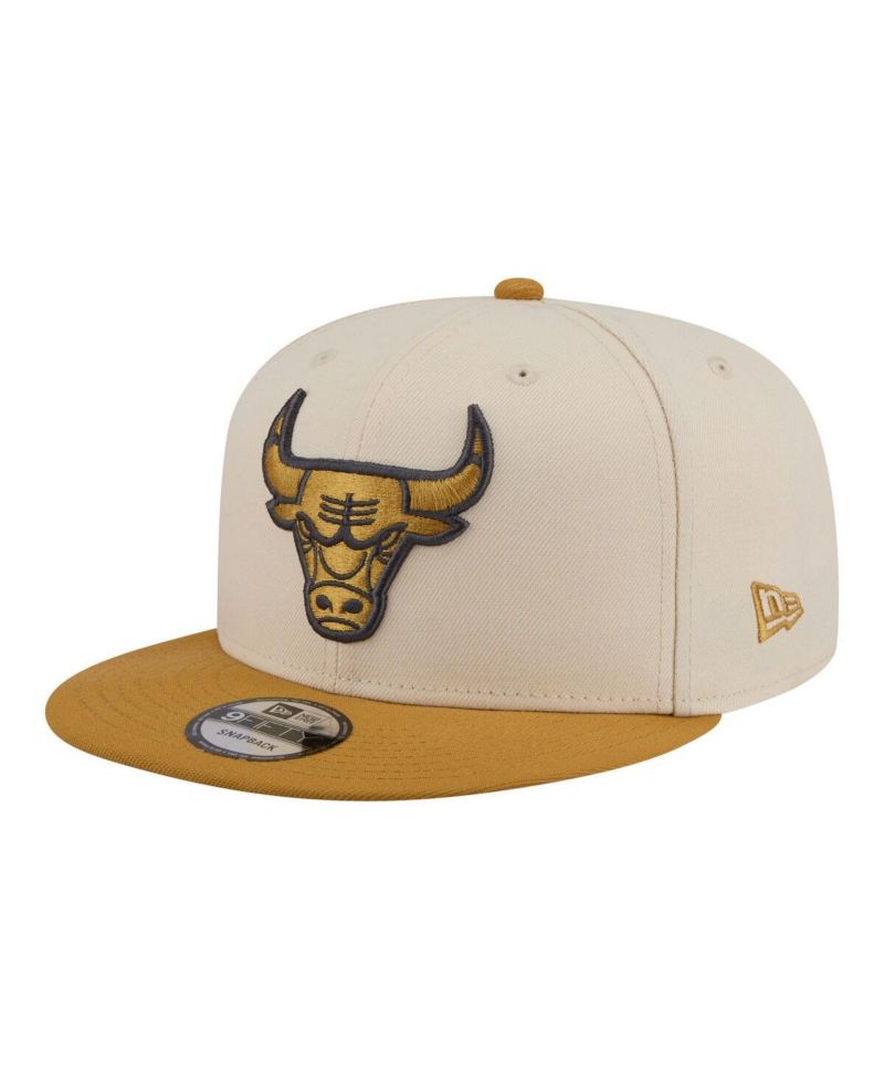 Men's Cream/Tan Chicago Bulls Two-Tone Color Pack 9FIFTY Snapback Hat