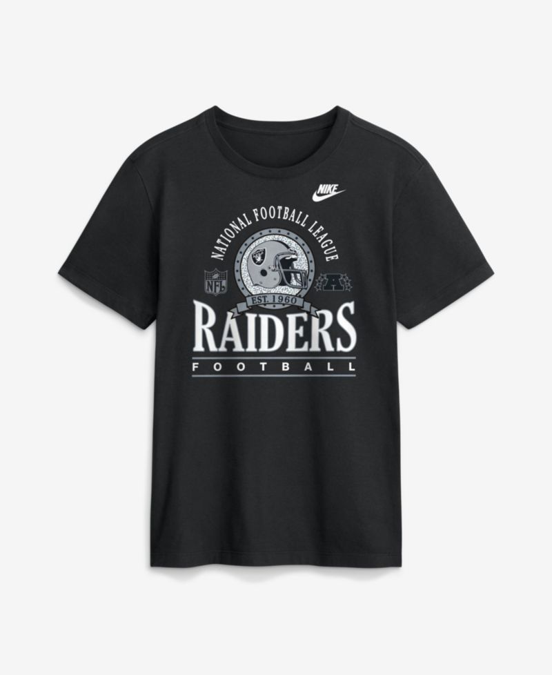 Men's Las Vegas Raiders Retro Rewind Essential Crew Neck Cotton T-Shirt