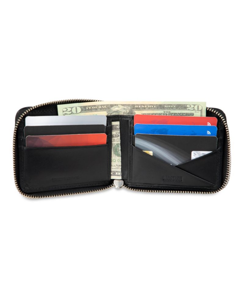 Men's RFID Zip Around Wallet