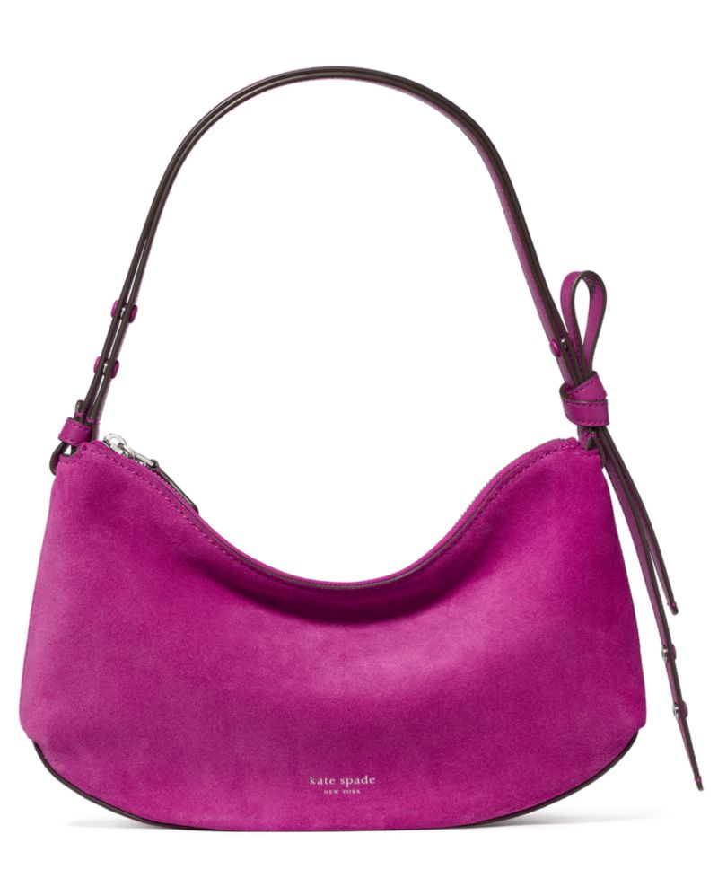 Loop Medium Suede Shoulder Bag