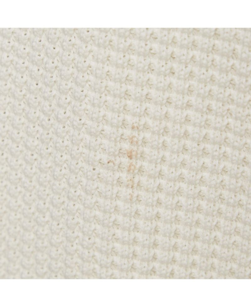 Men's White Logo Print Cotton Knit And Quilted Nylon Down Jacket