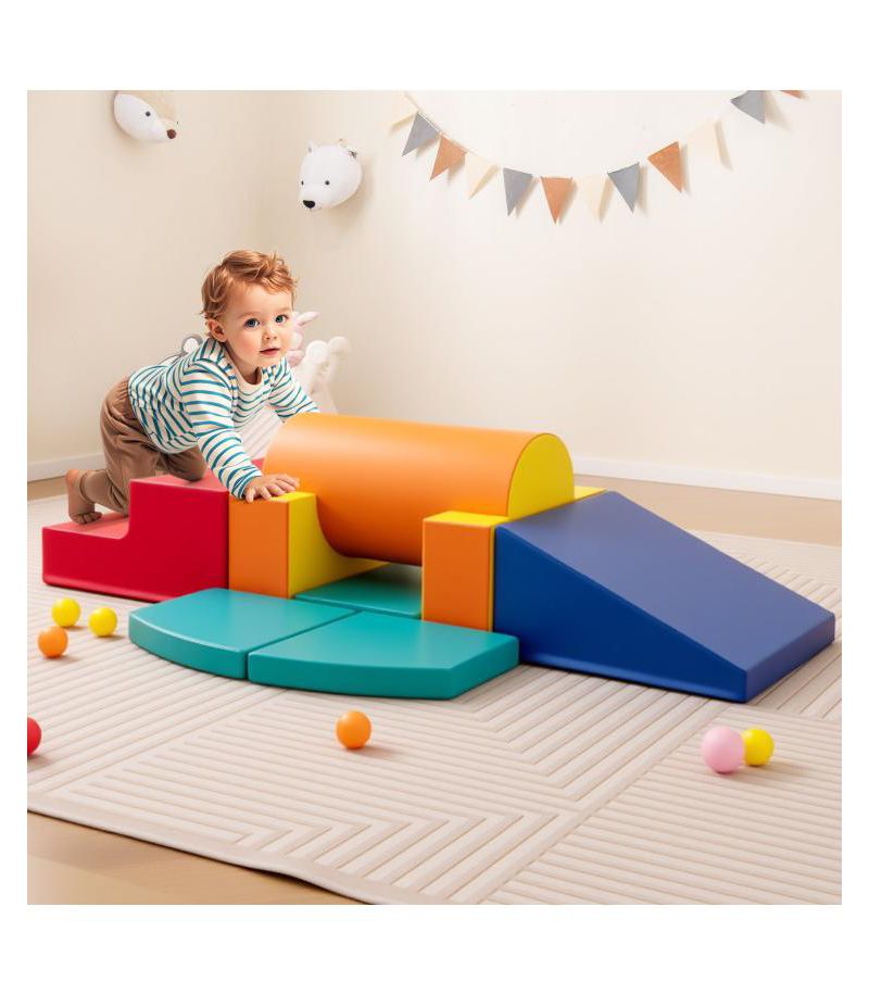 10-Piece Soft Foam Climbing Blocks for Toddlers Play & Learning