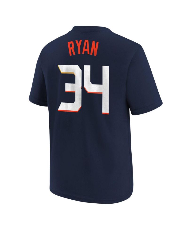 Big Boys and Girls Nolan Ryan Navy Houston Astros Fuse City Connect Name & Number T-Shirt