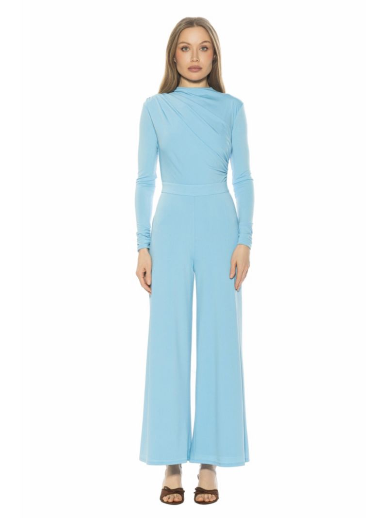 Women's Yael Long Sleeve Ruched Top Jumpsuit
