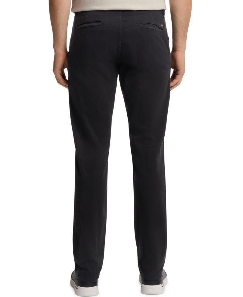 Men's Stretch-Cotton Satin Slim-Fit Chinos