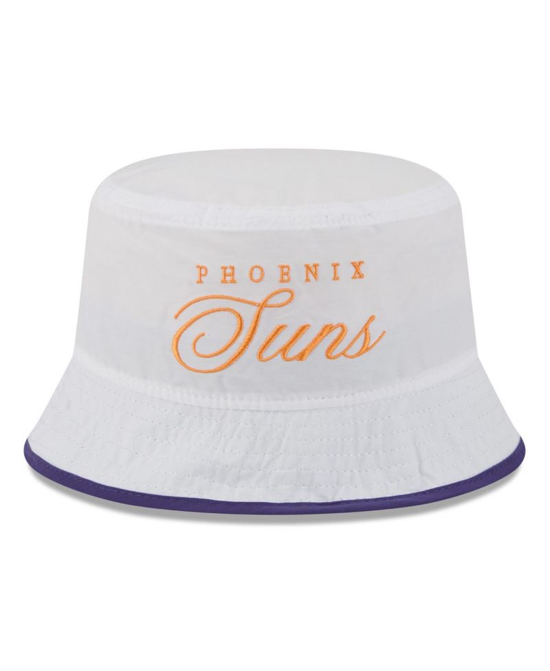 Men's White/Purple Phoenix Suns 2025 NBA Draft Nylon Bucket Hat