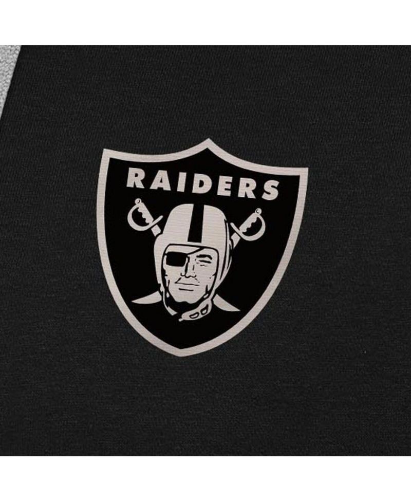 Men's Black Las Vegas Raiders Brushed Carbon Victory Pullover Hoodie