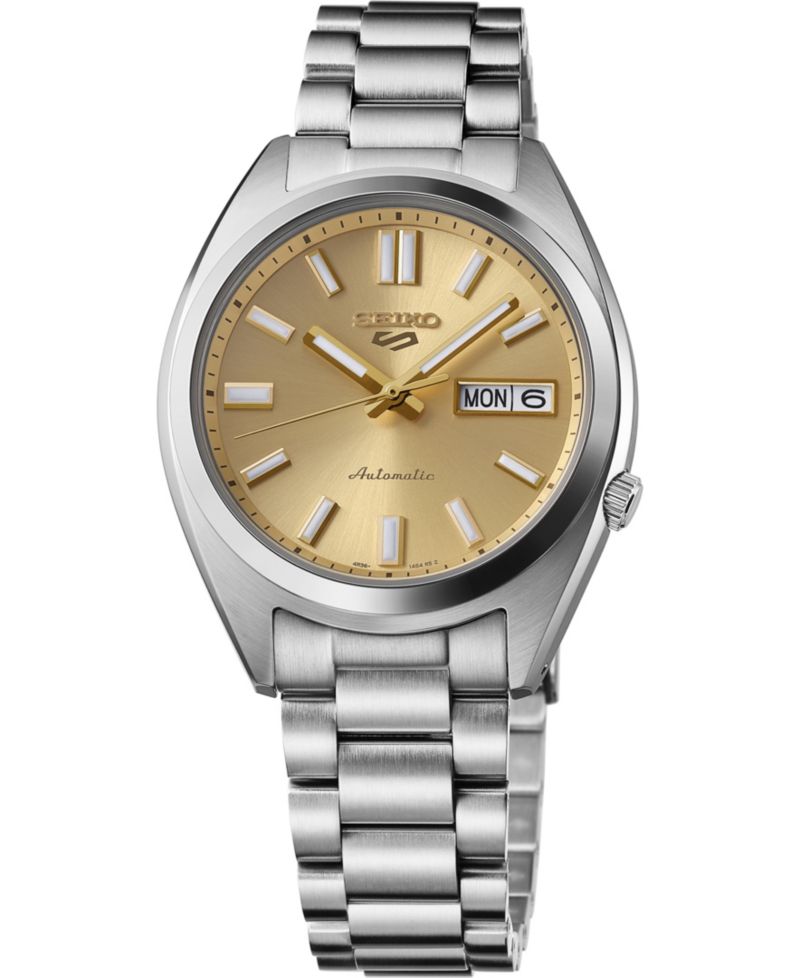 Men's 5 Sports Stainless Steel Automatic Bracelet Watch, 37.4mm