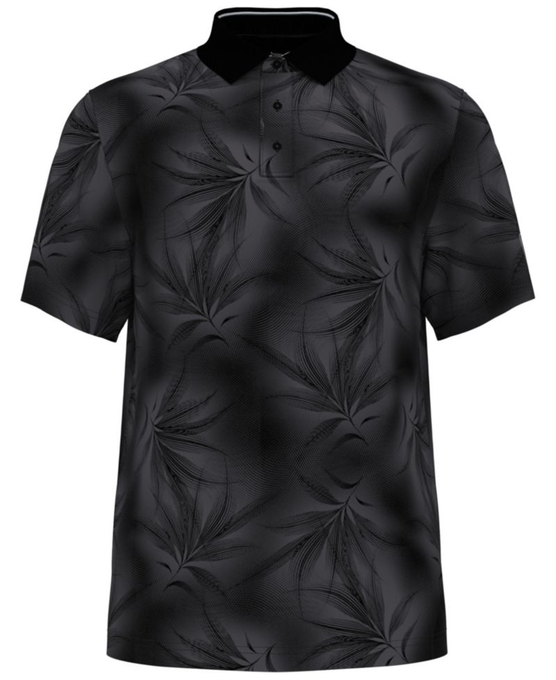 Men's Foliage Print Golf Regular-Fit Polo Shirt
