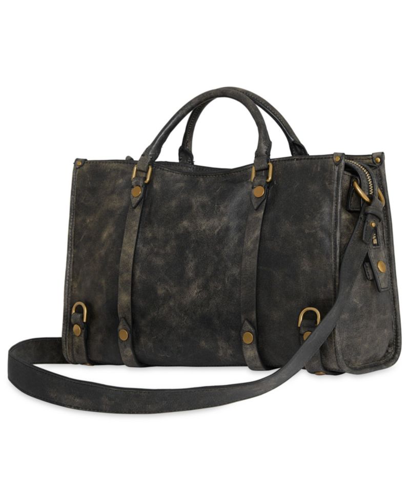 Surplus Large Leather Satchel Handbag