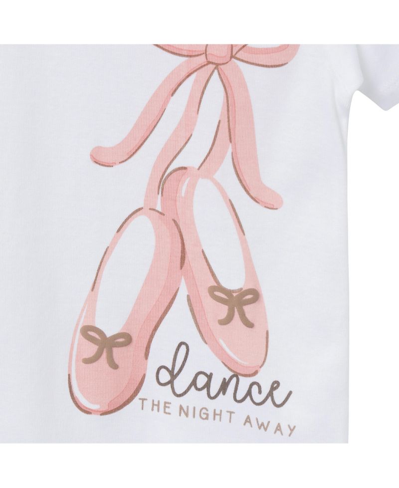 Baby Girls Top and Shorts Pajama Sets, 4-Piece, Stripes