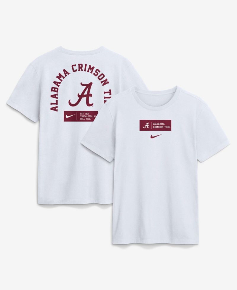 Men's White Alabama Crimson Tide Primetime Crew T-Shirt
