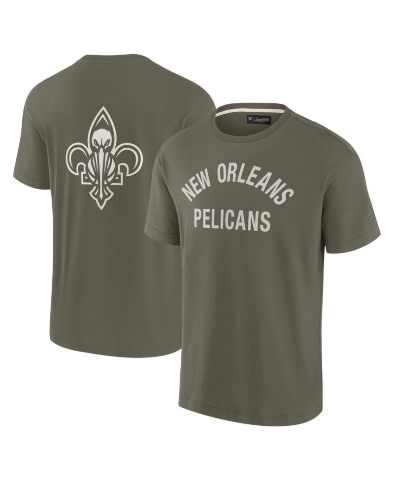 Men's and Women's Olive New Orleans Pelicans Elements Super Soft Short Sleeve T-Shirt