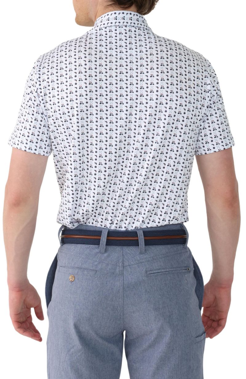 Men's Golf Carts Performance Polo Shirts