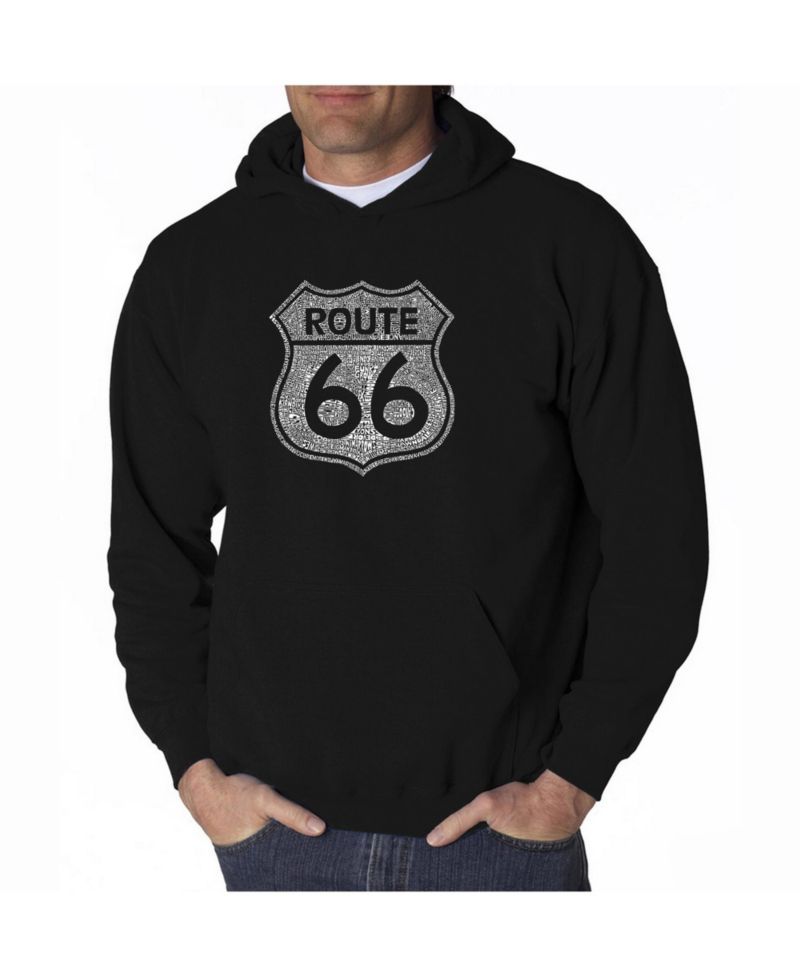 Men's Word Art Hoodie - Route 66