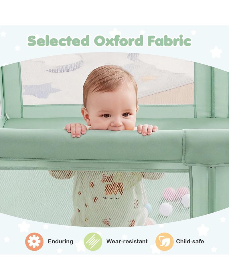 Large Portable Baby Playpen with 50 Ocean Balls