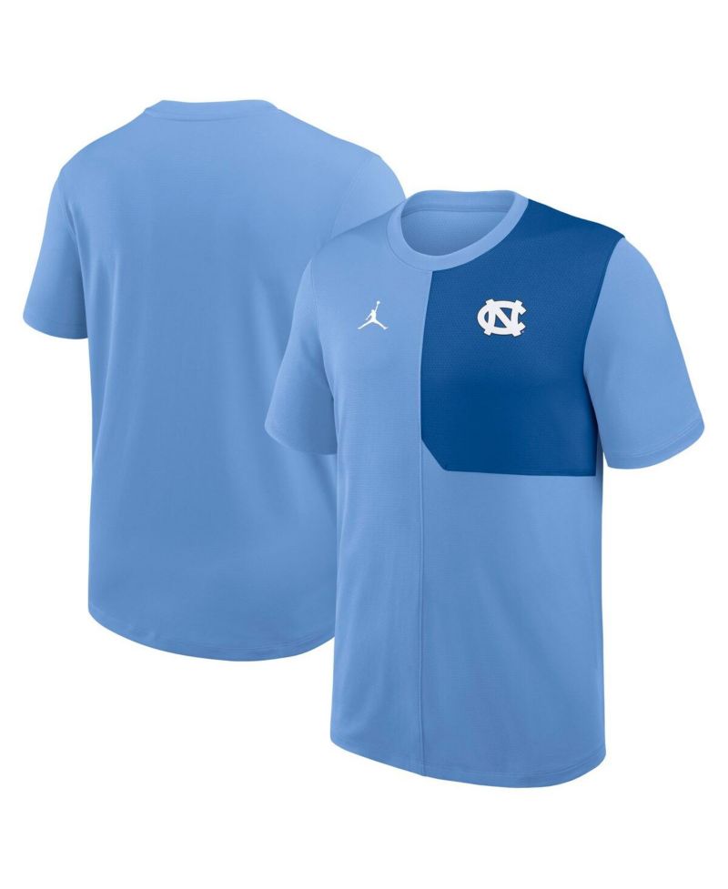 Men's Carolina Blue North Carolina Tar Heels 2025 Sideline UV Performance Coach T-Shirt