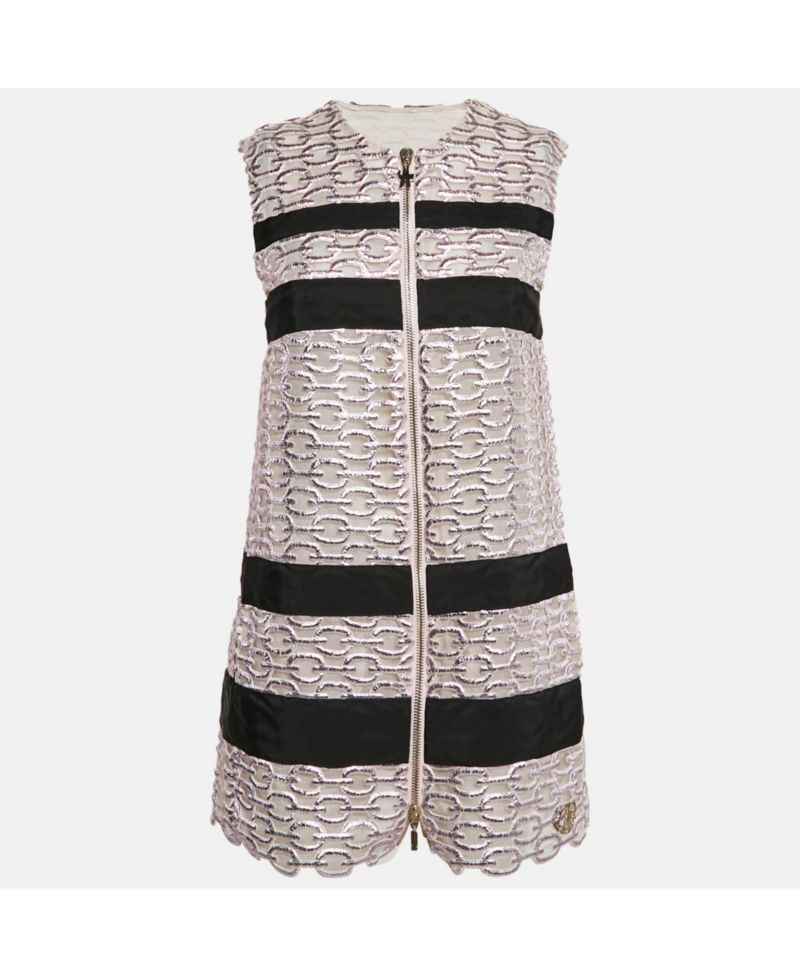 Women's Metallic Pink Lace Lucy Gilet Mini Dress