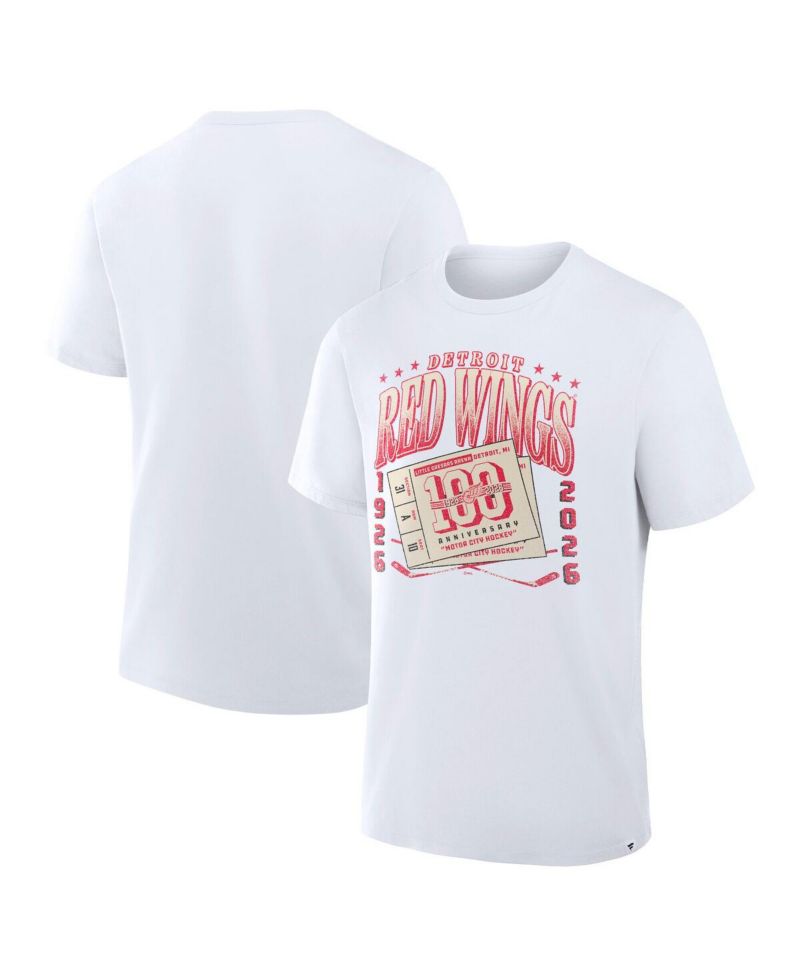 Men's White Detroit Red Wings Centennial Legacy T-Shirt