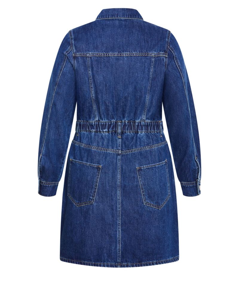 Plus Size Liora Denim Mini Dress