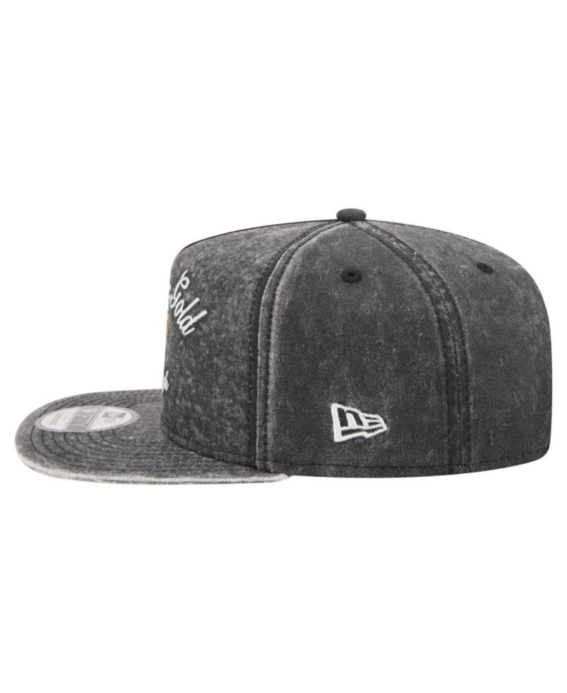 Men's Black Pittsburgh Pirates City Slogan A-Frame 9FIFTY Snapback Hat