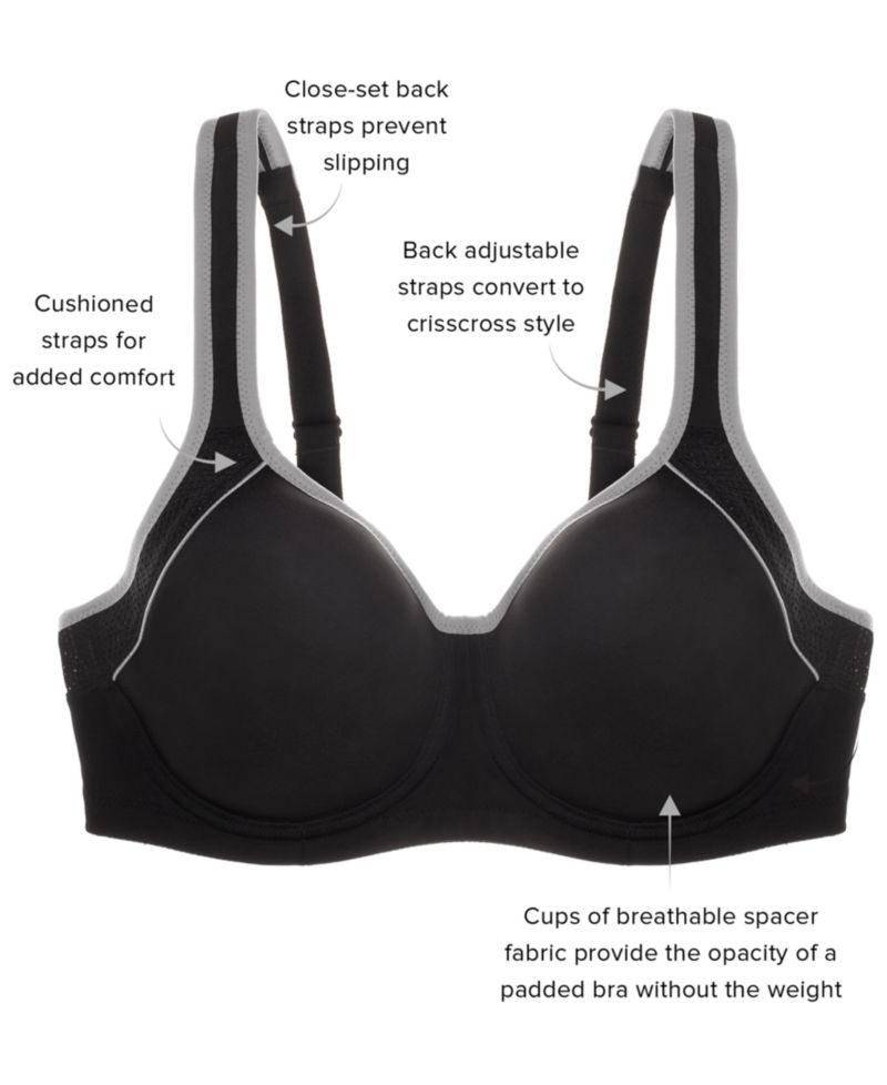 Women's Contrast Trim Contour Sport Bra 853302