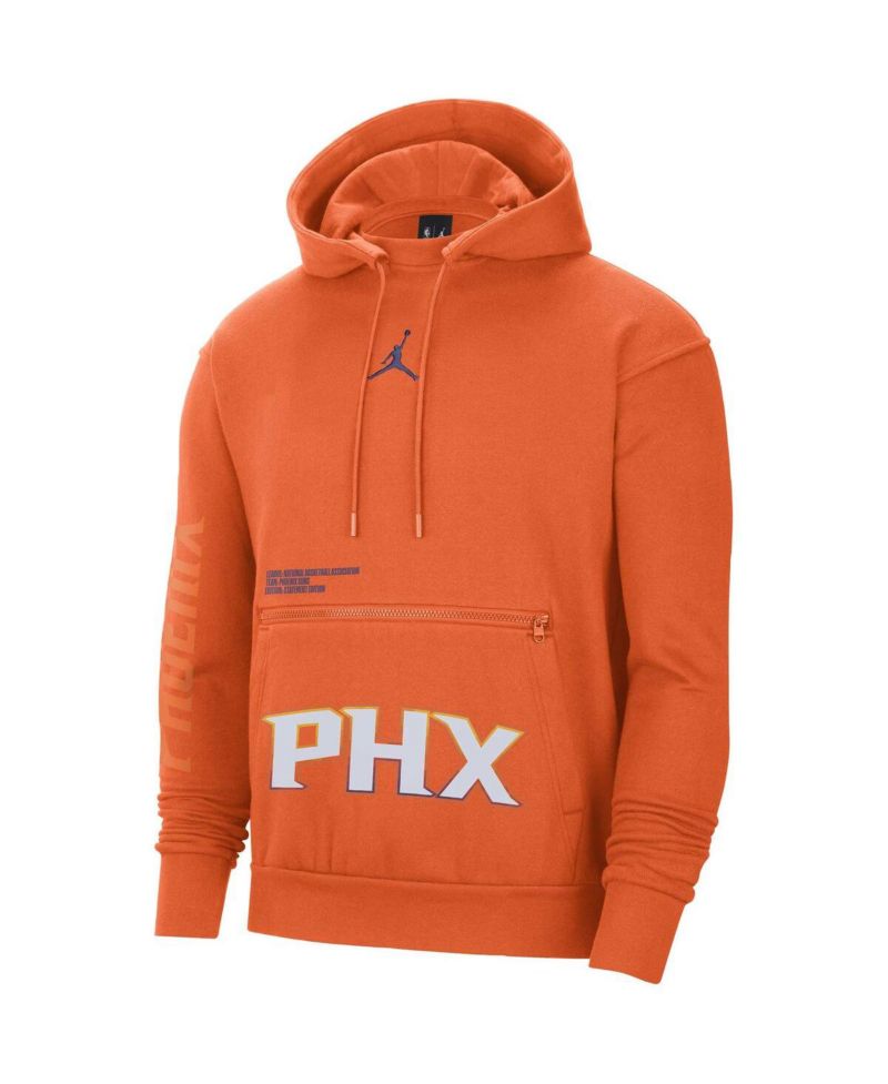 Men's Orange Phoenix Suns Courtside Statement Edition Pullover Hoodie