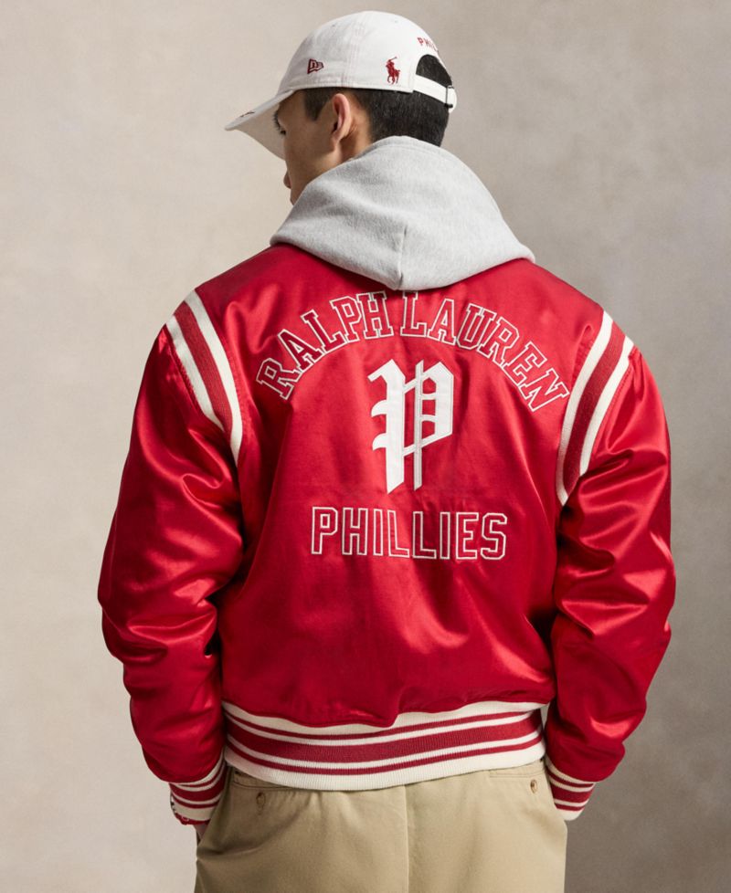 Men's Phillies Striped Baseball Jacket