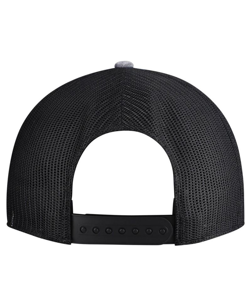 Men's Gray All Blacks Generic Mass Rodeo Patch Trucker Adjustable Hat