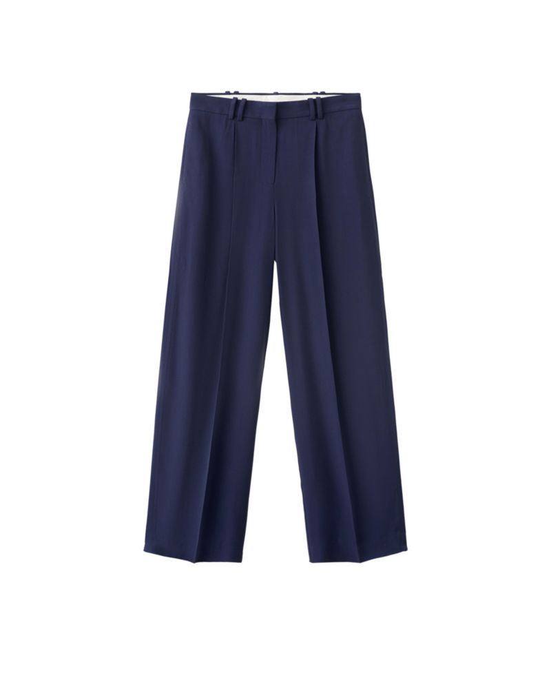 Women's Straight-Fit Pleated Pants