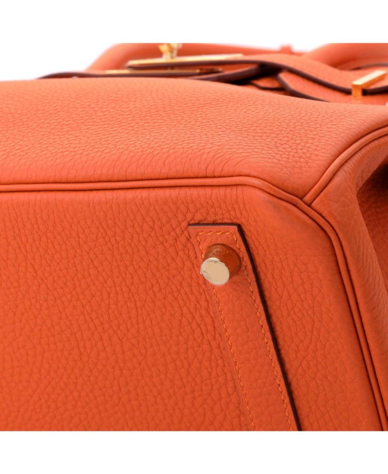 Birkin 30 Handbag Orange Togo with Gold Hardware