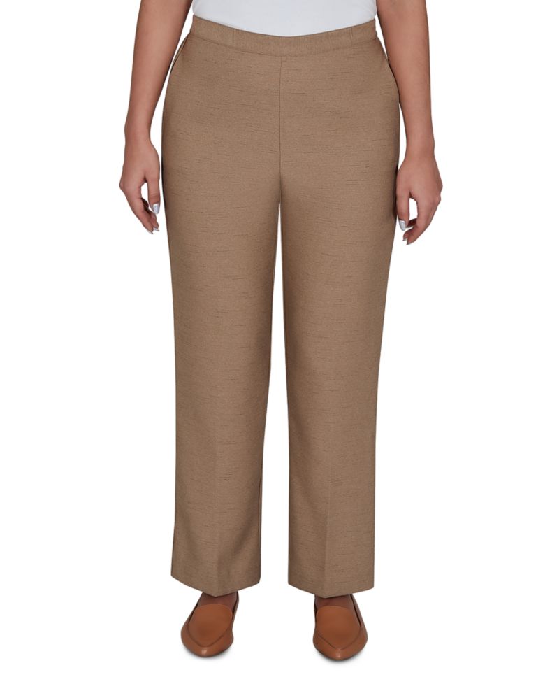 Petite Union Square Straight-Leg Pull-On Pants