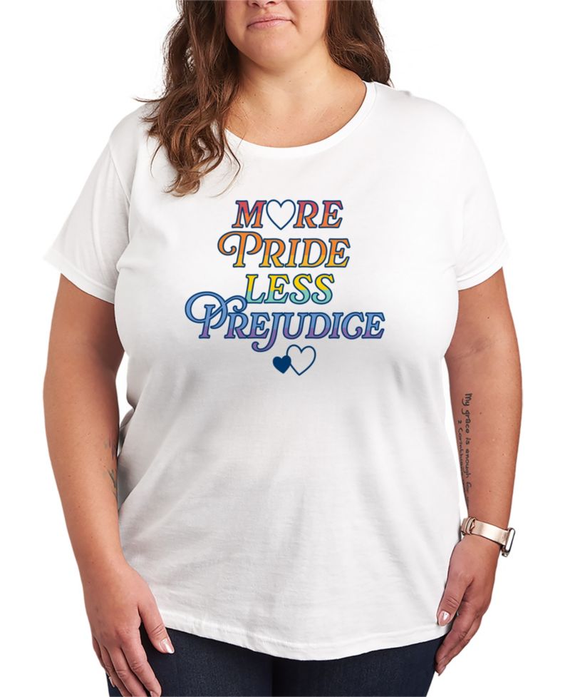 Plus Size Instant Message More Pride Less Prejudice Short-Sleeve Graphic T-Shirt