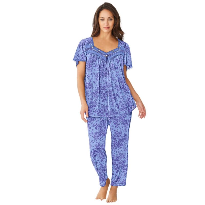 Plus Size Only Necessities Silky 2-Piece PJ Set