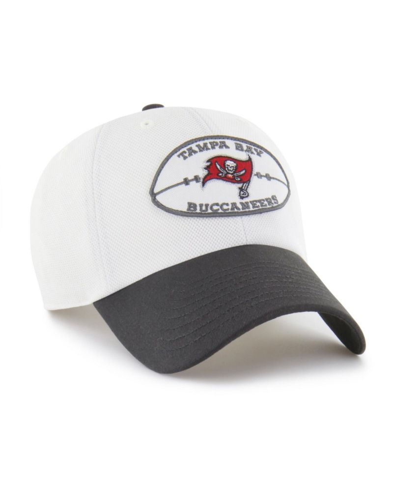 Men's Cream/Pewter Tampa Bay Buccaneers Pique Patch Clean Up Adjustable Hat
